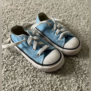 Light blue Converse baby/toddler shoes